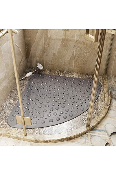 MAİN SHOP Floor Mat with Suction Cups for Bathroom Shower Tub with Water Drainage 54X54 cm M-163