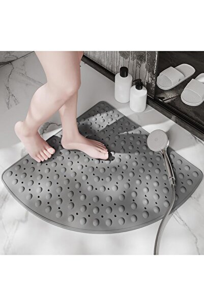 MAİN SHOP Suction Cup Bath Mat & Non-Slip Floor Shower Cabin Mat 54X54 cm M-163
