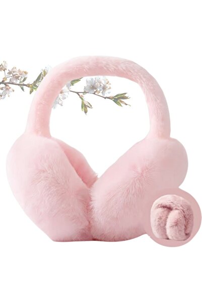 Melodi Scarf Women's Cold Protection Soft Plush Winter Earmuffs Ear Warmer Powder