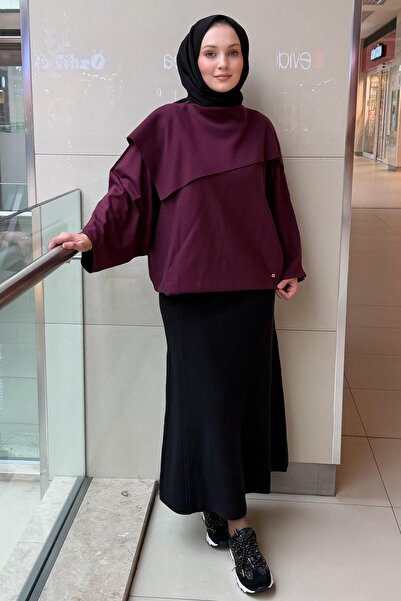 Ghisa Buy Apoletli Knitted Skirt with Pocket Detail