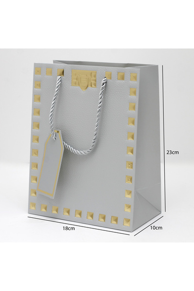 Generic 12 pieces of decorative gift bags with a gold frame