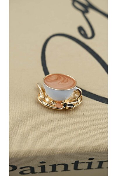 Jerie Mine Detay Kahve Figür Mini Broş