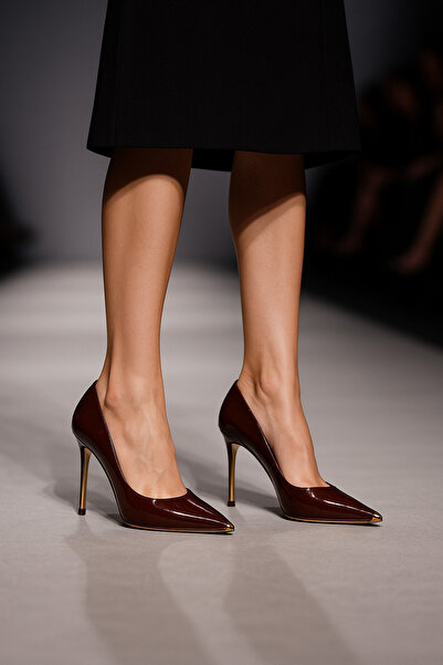 ASE Yeni sezon Gold detaylı stletto