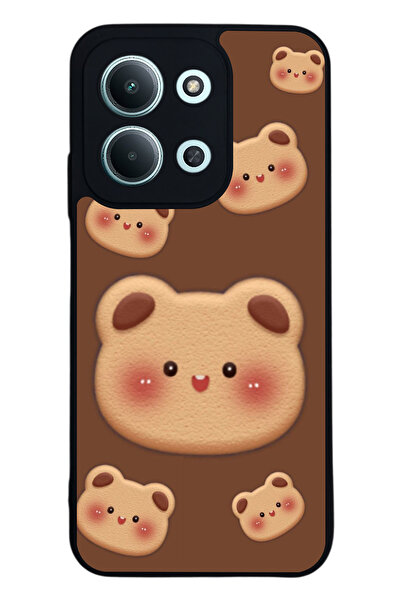 Aksel Kılıf متوافق مع Xiaomi Redmi 15C مطبوع ، أسود غير لامع، سيليكون ناعم، و...