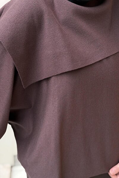 Ghisa Scarf Collar Wool Knitwear Tunic