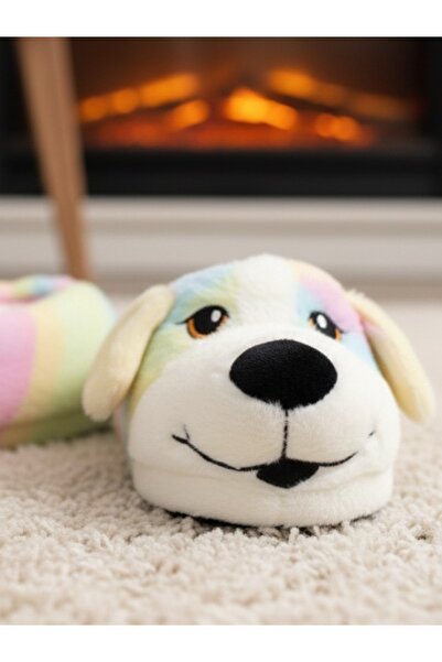 casso High Quality Soft Non-Slip Sole Cute Animals Plush House Slippers Home Boots