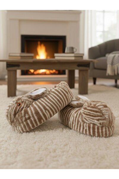 casso High Quality Soft Non-Slip Sole Cute Animals Plush House Slippers Home Boots