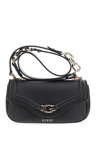 Guess Dámská taška přes rameno s řetízkovým popruhem - černá