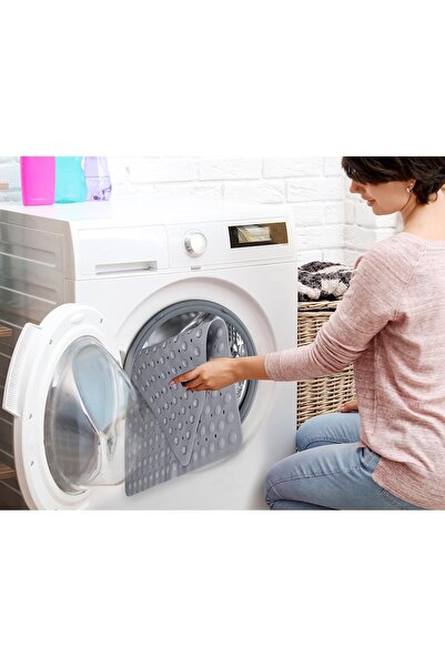 MAİN SHOP Shower Mat Non-Slip Bath Mat with Shower Suction Cups Drain Holes 54X54 cm M-163