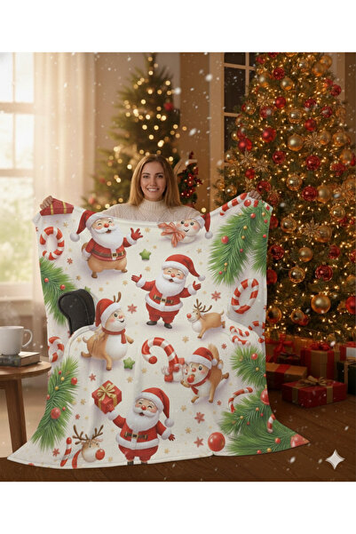 Piloji New Year Gift Thin Fleece Blanket Large Size 150X200Cm -Digital B Printed Soft Blanket