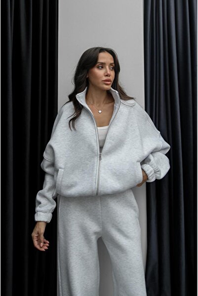 Havoş Karmelanj Fleece-Lined Bomber Tracksuit Set