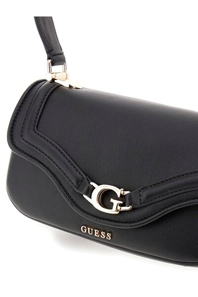 Guess Dámská taška přes rameno s řetízkovým popruhem - černá