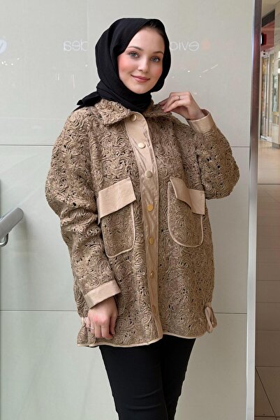 Ghisa Knitted Patterned Transparent Jacket