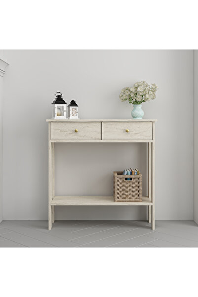 MANDOSİ ÇİFT ÇEKMECELİ DRESUAR ÇOK AMAÇLI DOLAP TRAVERTEN