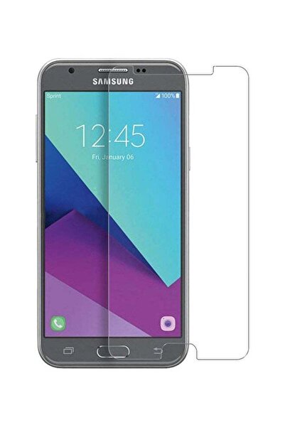 no markte واقي شاشة زجاجي مقوى لهاتف سامسونج جالاكسي J5 2016 - شفاف