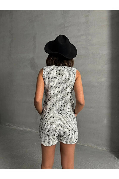 ZENGEZUR MALL Drnds Vest Set Shorts Set White (04706) (Size: S)