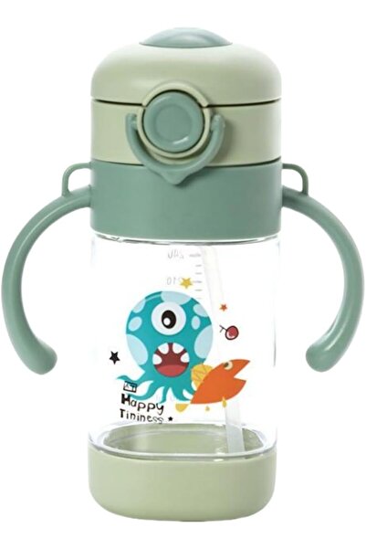 Generic Toriseek Kids Spill-Proof Straw Cup 360ml with Handles, Soft Silicone...