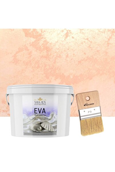 YaYa Color Luxury Decorative Paint Set, Eva Madreperla, Peach, 2.5 Liters and...