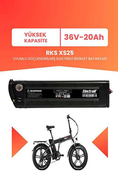 ELECTROLL RKS XS25 Uyumlu 36V 20Ah (Yüksek Kapasite) Güçlendirilmiş Elektrikl...