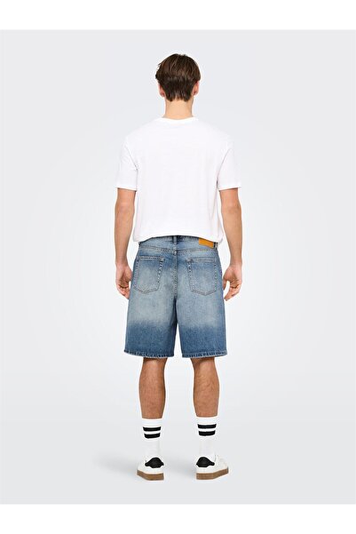 Only & Sons Onsfade Mb Tint 9085 Tai Dnm Shorts Noos Men's Blue Shorts - 22029085