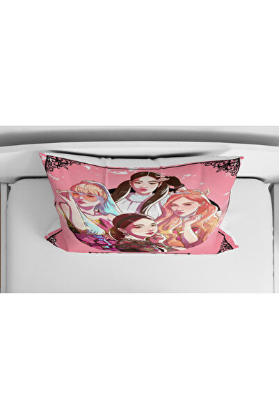 Home Black Pink K-Pop Themed 3D Digital Printed Single Person Sheetless Young Girl Duvet Cover Set Sleeping Set