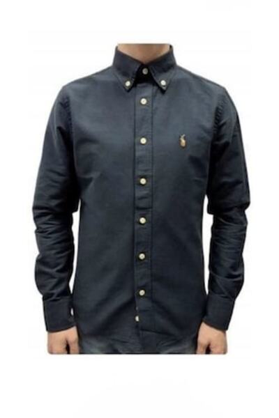 Ralph Lauren Cămașă bărbătească, bumbac, albastru închis, XL, slim fit