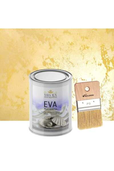 YaYa Color Set Vopsea Decorativa de Lux, Eva Madreperla, Galben Pai, 1 Litru ...