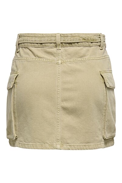 ONLY Onlprime Mw Belt Cargo Skirt Pnt Women's Gray Skirt - 15348554
