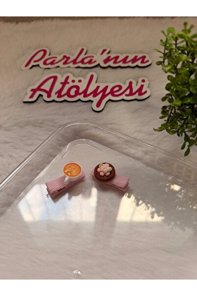 SOFT Дівчинка 3D-кліпса подвійна шпилька спеціальний дизайн кавове печиво