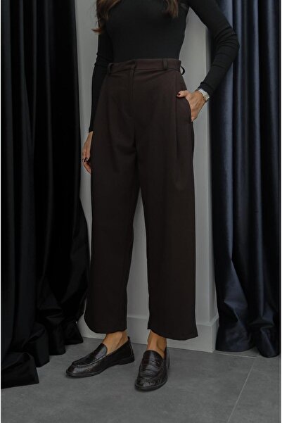 Havoş Brown Short Cut Trousers