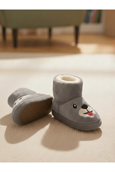 casso Children's Cute Animal Figure Slippers, Non-Slip Sole Kindergarten Nursery Shoes, Home Shoes
