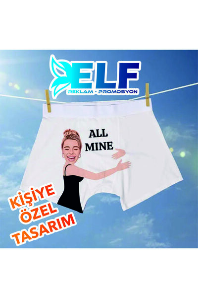 ELF REKLAM Kişiye Özel Baskılı Boxer