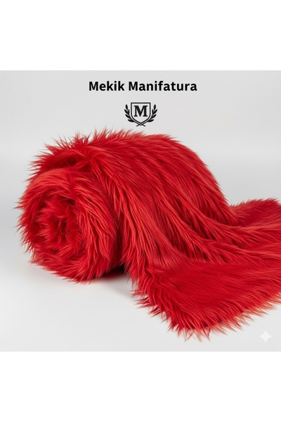 MEKİK MANİFATURA KIRMIZI PELUŞ KUMAŞ ( 50 X 150 CM İÇİN )