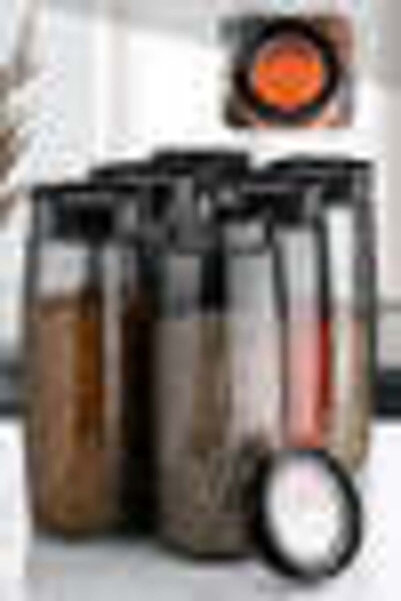 Asi Home Set of 6 Jars, Transparent Anthracite, MCH 08409 by