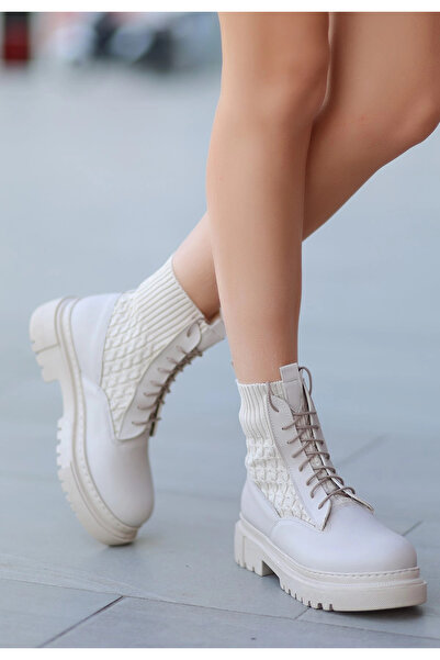 ZENGEZUR MALL Μπότες με κορδόνια DRNDS Utag Beige (10348) (Μέγεθος: 39)