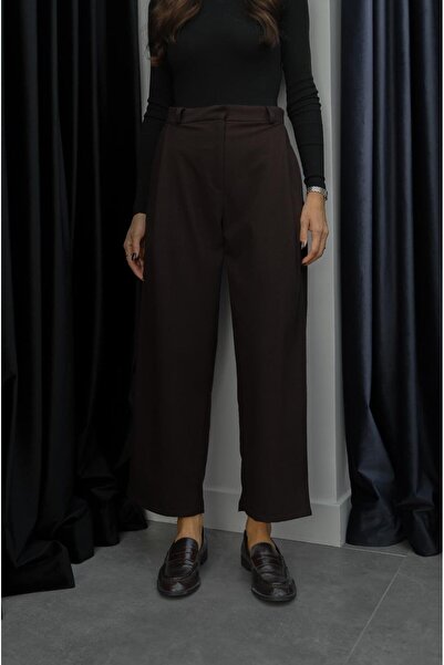 Havoş Brown Short Cut Trousers