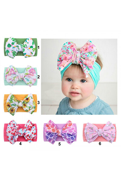 Superbaby Bentita lata cu fundita cu diverse imprimeuri