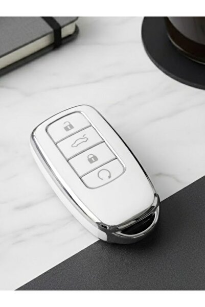 Lanitra غطاء مفتاح نانو بأربعة أزرار لسيارات شيري تيجو 8 برو وأومودا 5 وتيجو ...