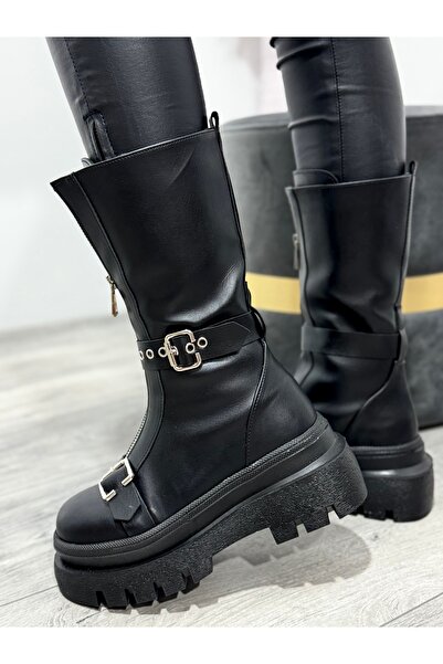 KATYDEA STORE LISA zip and buckle boots