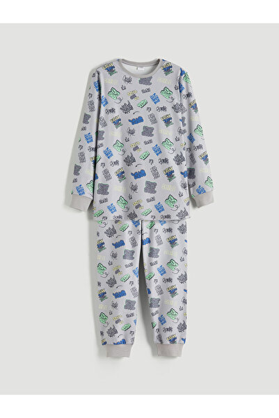 LC Waikiki Quality Parts from Çelebi Store Zero Roba Yaka Boy's Pajama Set