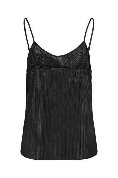 ONLY Onlclaudia Plisse Singlet Ptm Women's Black Tank Top - 15346903