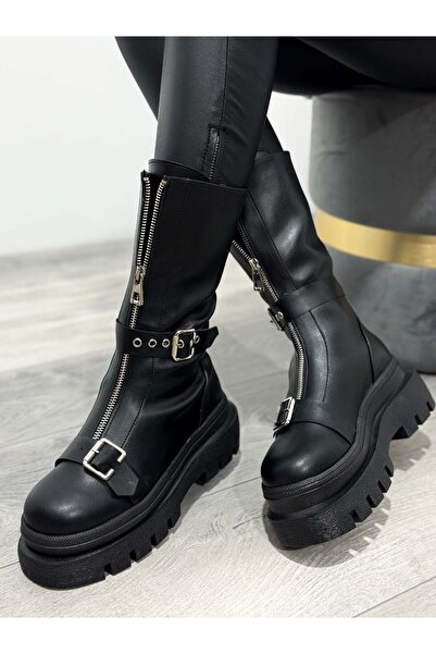 KATYDEA STORE LISA zip and buckle boots