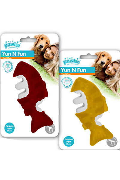 Pawise 1590243736 لعبة مضغ للكلاب بنكهة السمك من يوم إن فن (24302) 12.5 سم