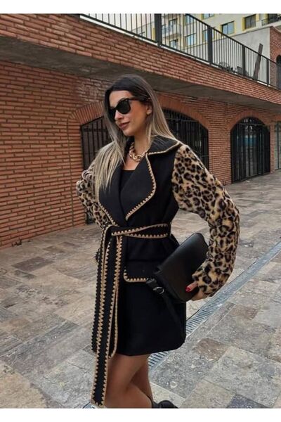 ALVOR سترة مطرزة بأكمام من الفرو