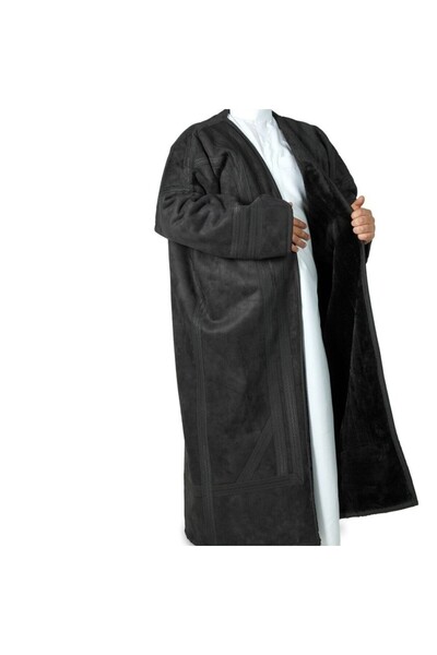 Generic Men's fur coat without a hood