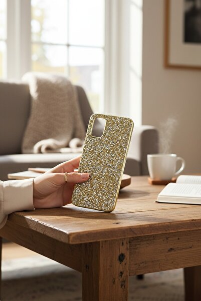 Genel Markalar Oppo A52-A72-A92 Kırçıllı Taşlı Ayışığı BTU Silikon Kapak