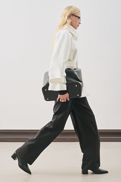 Manuka PALTOAN PREMIUM CU BĂRĂ LĂNGĂ ECRU