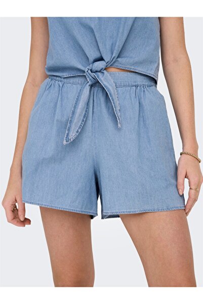 ONLY ONLNOVA AZURE YASMIN SHORTS PTM شورت نسائي أزرق - 15343206