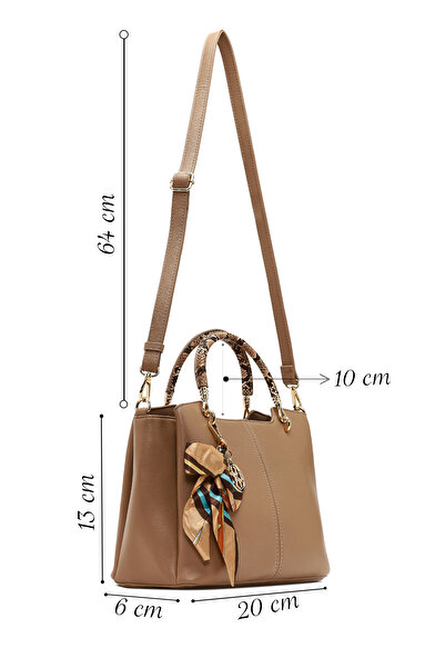 Derimod Women's Beige Long Strap Accessory Shoulder Bag 25Abd281518