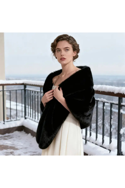 laviyonsa Large Size Lolita Kürl Etol & Shawl (160*50)